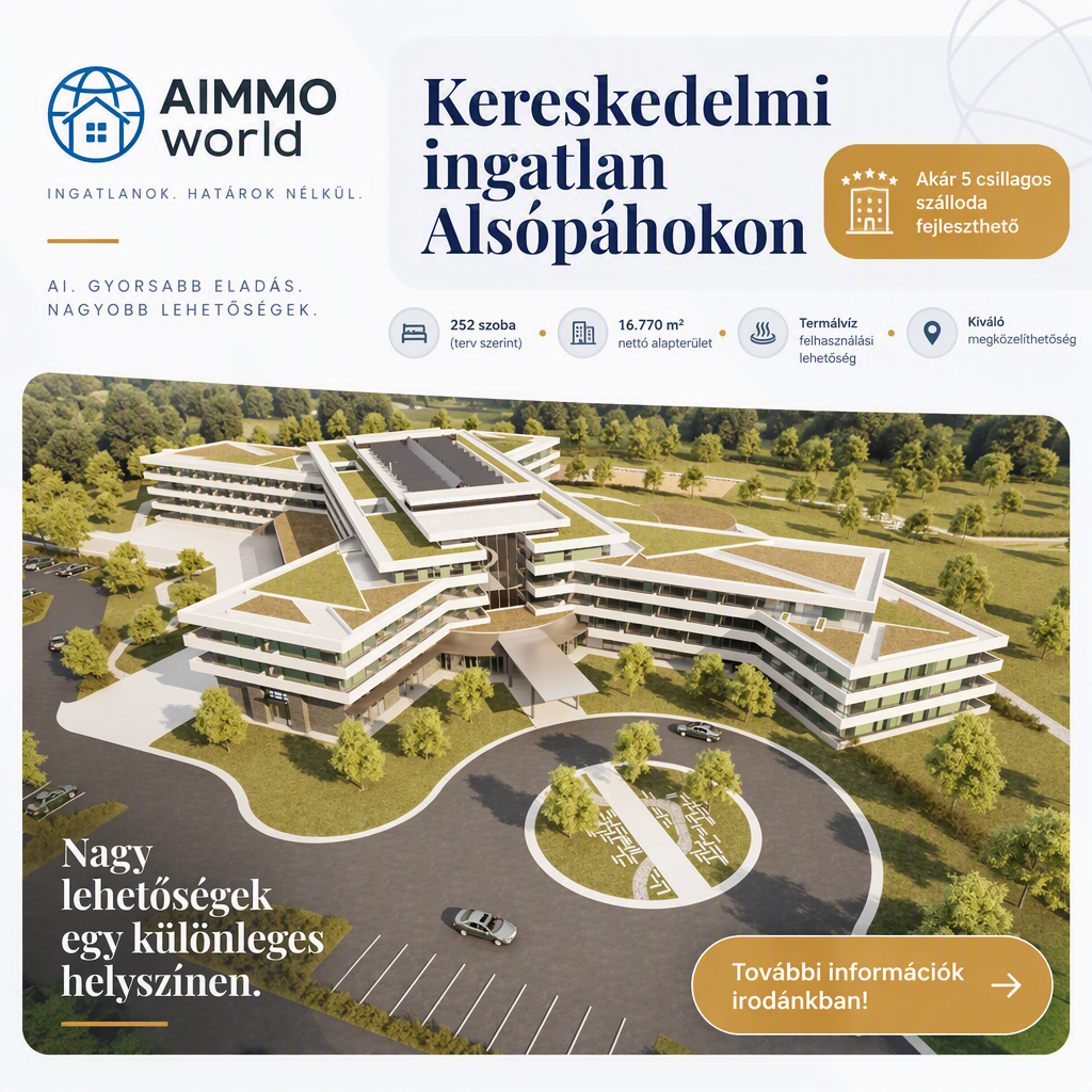 Kereskedelmi ingatlan Alsópáhokon