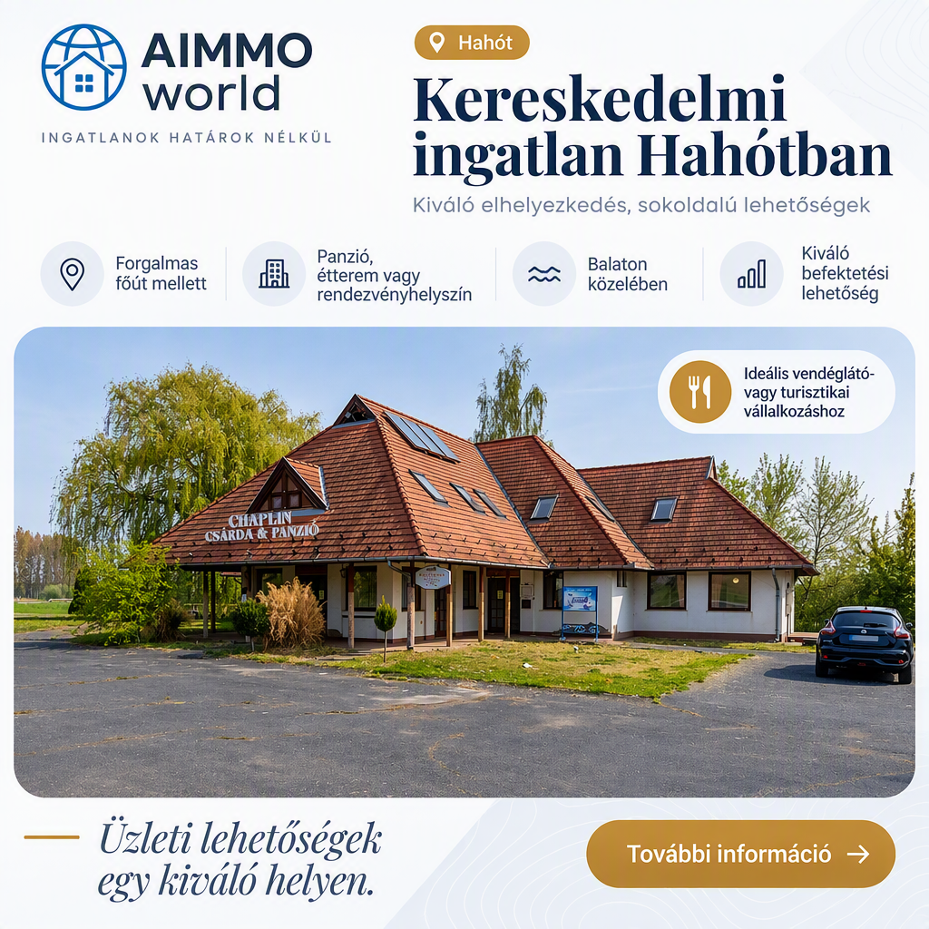Kereskedelmi ingatlan Hahótban