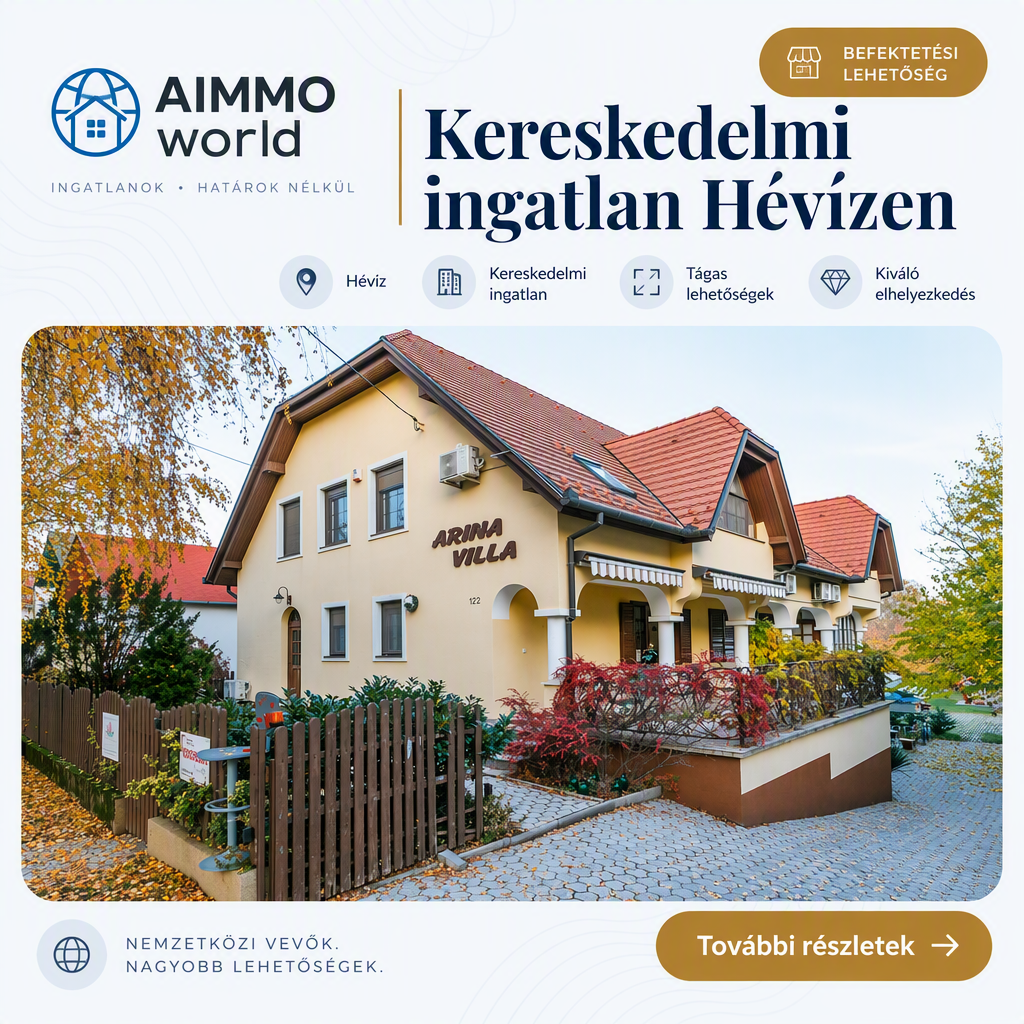 Kereskedelmi ingatlan Hévízen