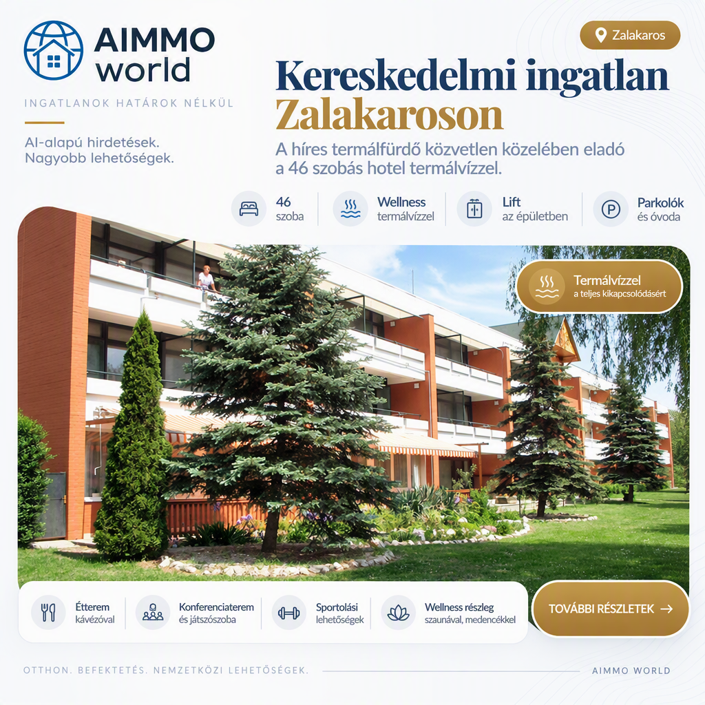 Kereskedelmi ingatlan Zalakaroson
