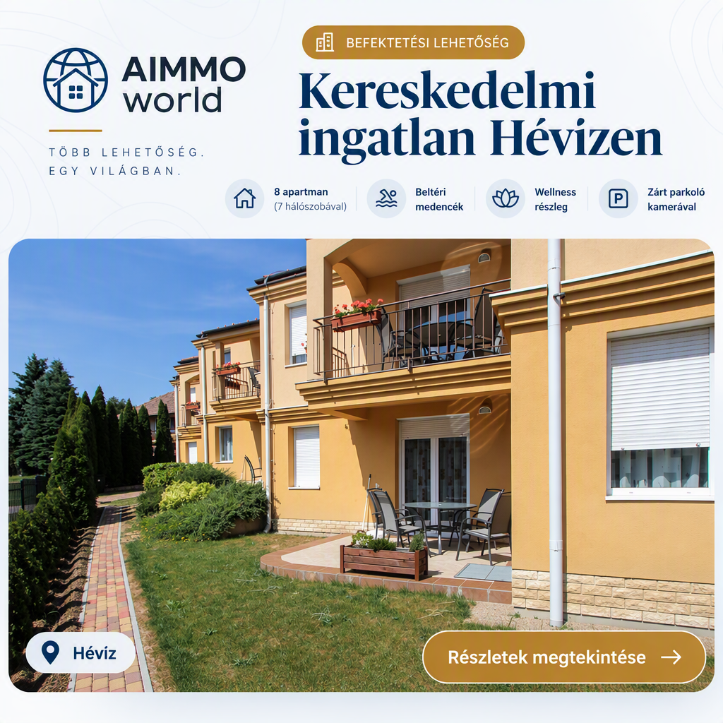 Kereskedelmi ingatlan Hévízen