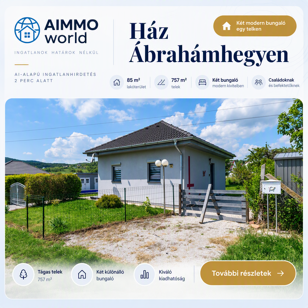 Ház Ábrahámhegyen