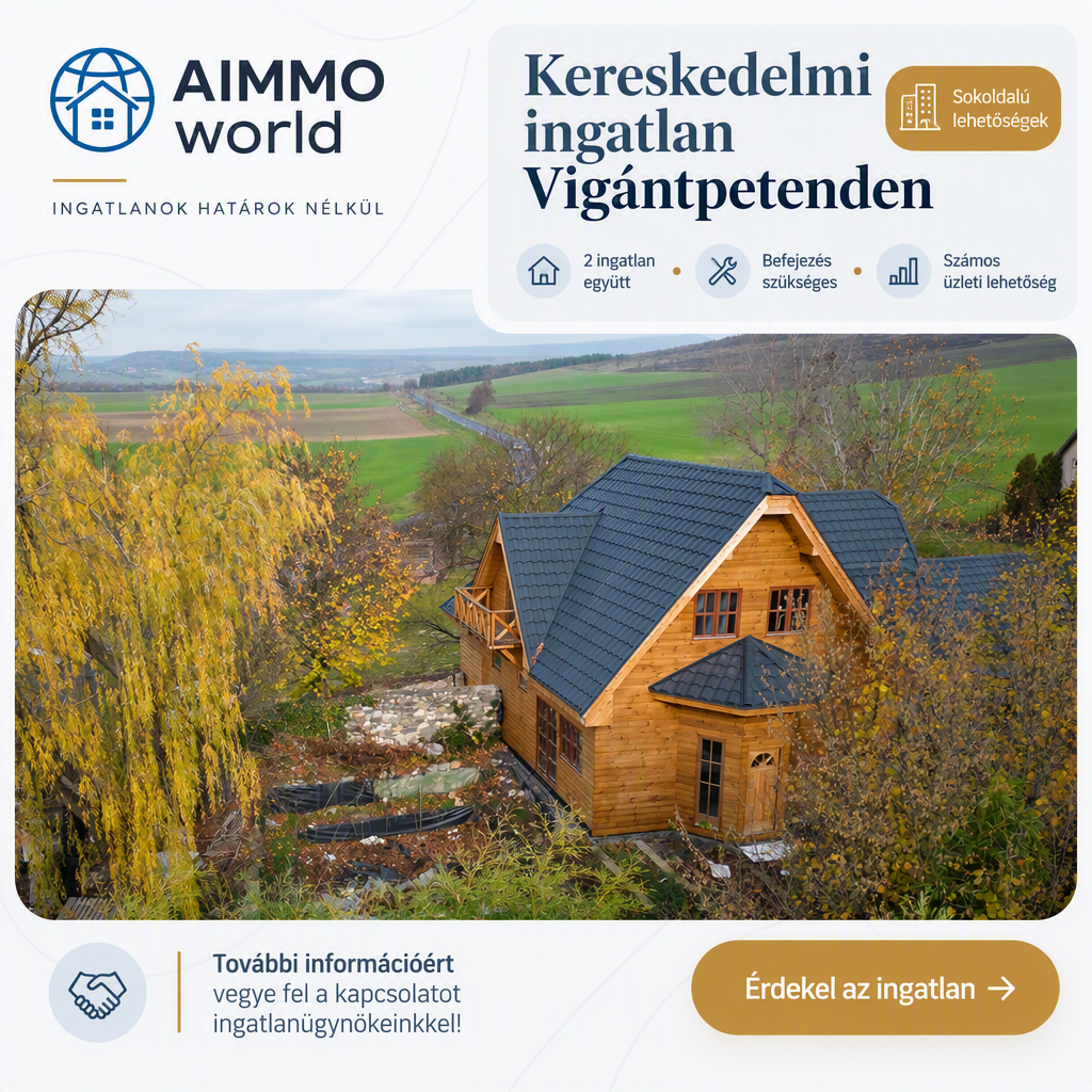 Kereskedelmi ingatlan Vigántpetenden