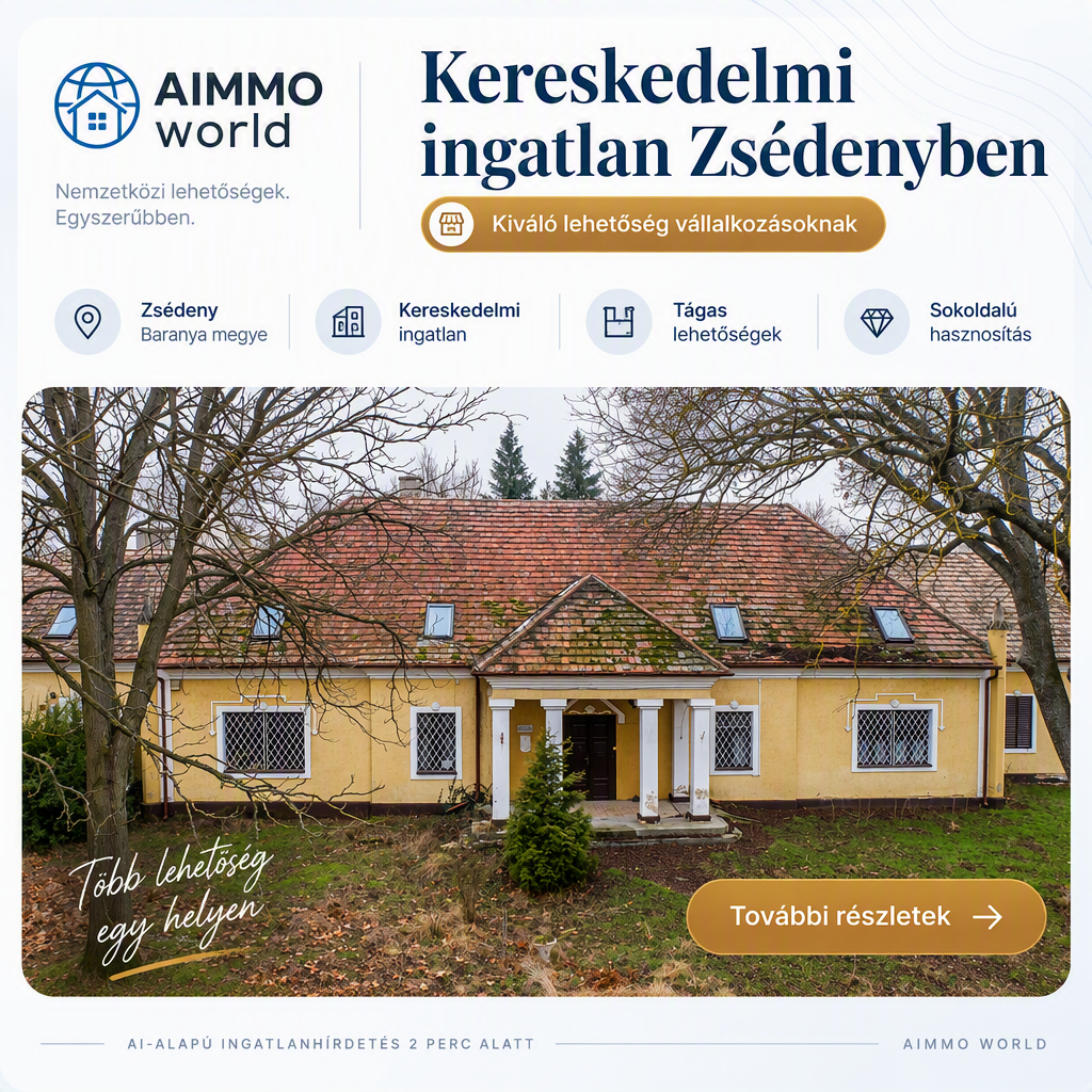 Kereskedelmi ingatlan Zsédenyben