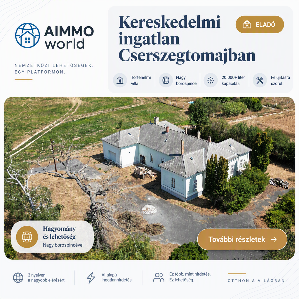 Kereskedelmi ingatlan Cserszegtomajban