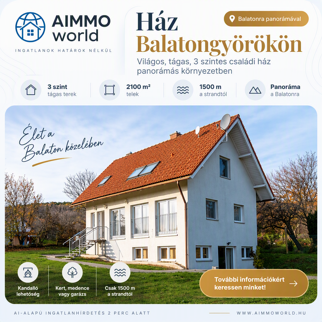 Ház Balatongyörökön