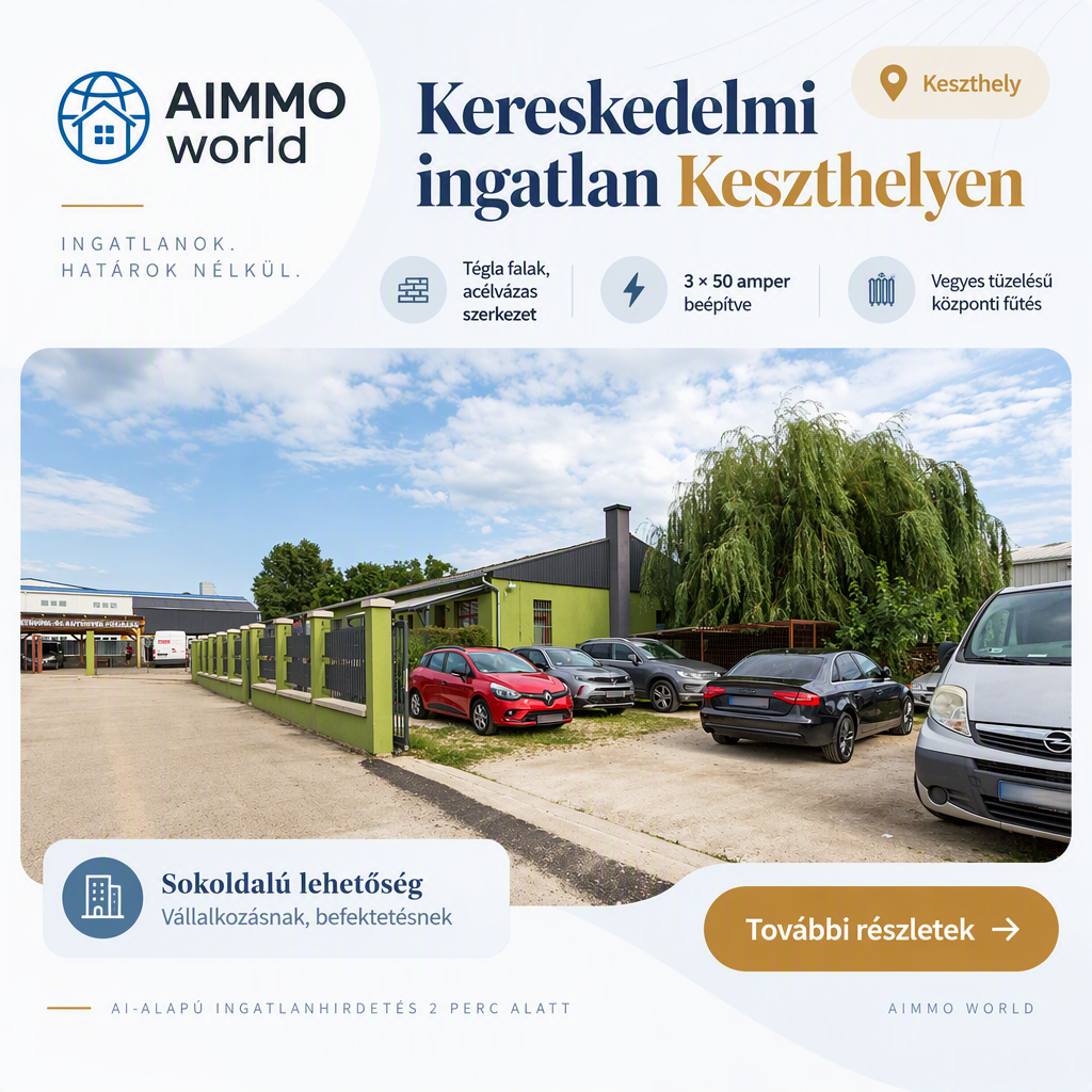 Kereskedelmi ingatlan Keszthelyen