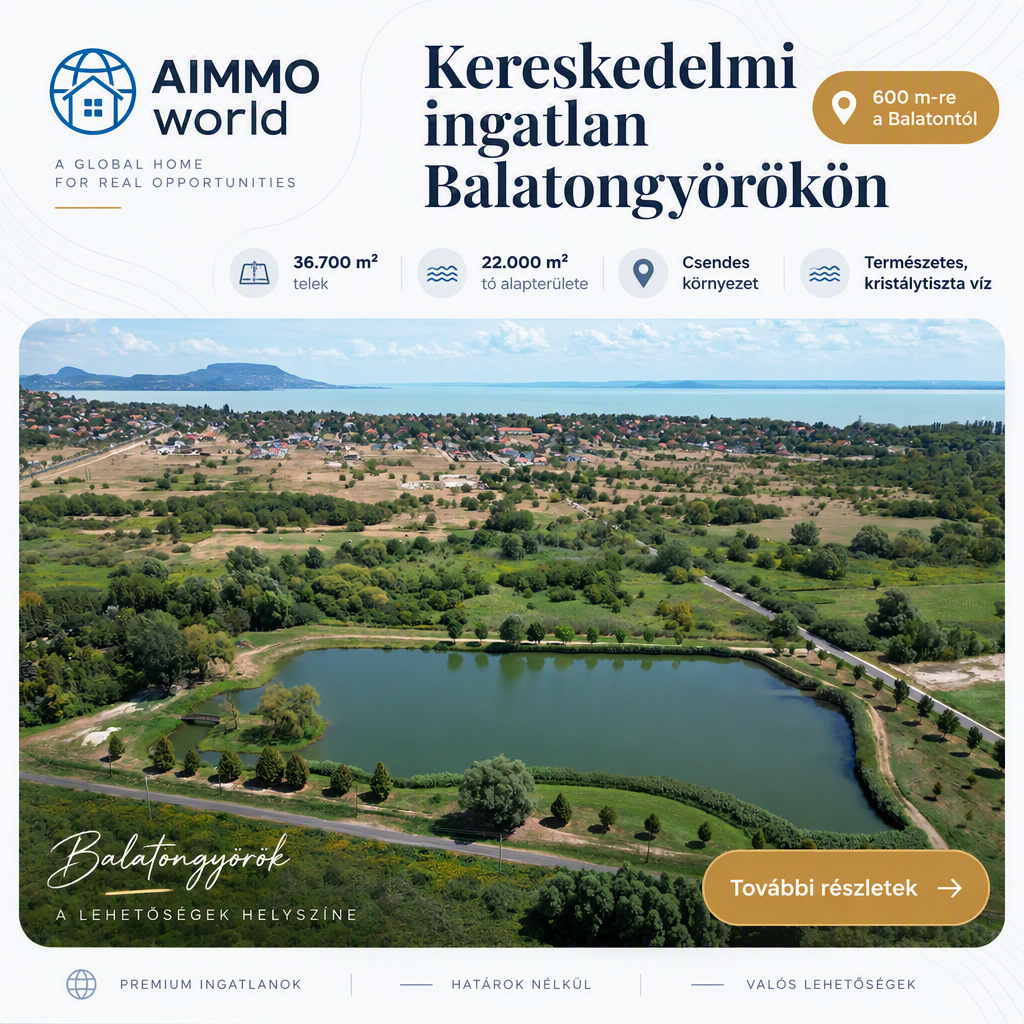 Kereskedelmi ingatlan Balatongyörökön