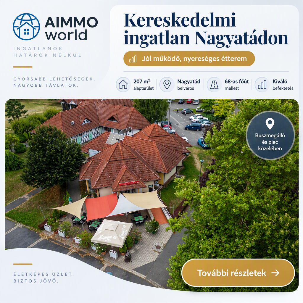 Kereskedelmi ingatlan Nagyatádon