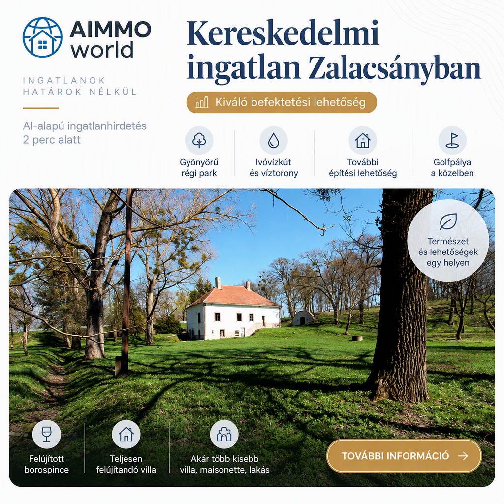Kereskedelmi ingatlan Zalacsányban