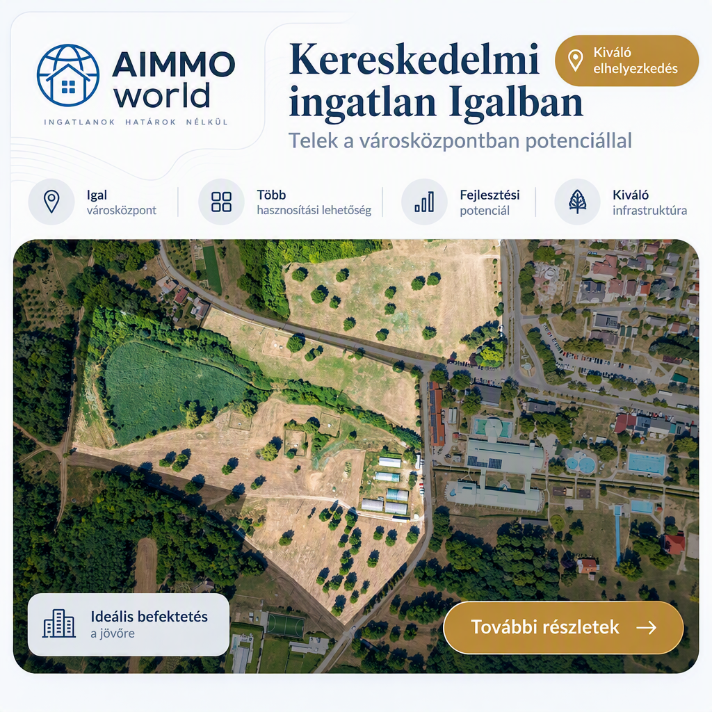 Kereskedelmi ingatlan Igalban