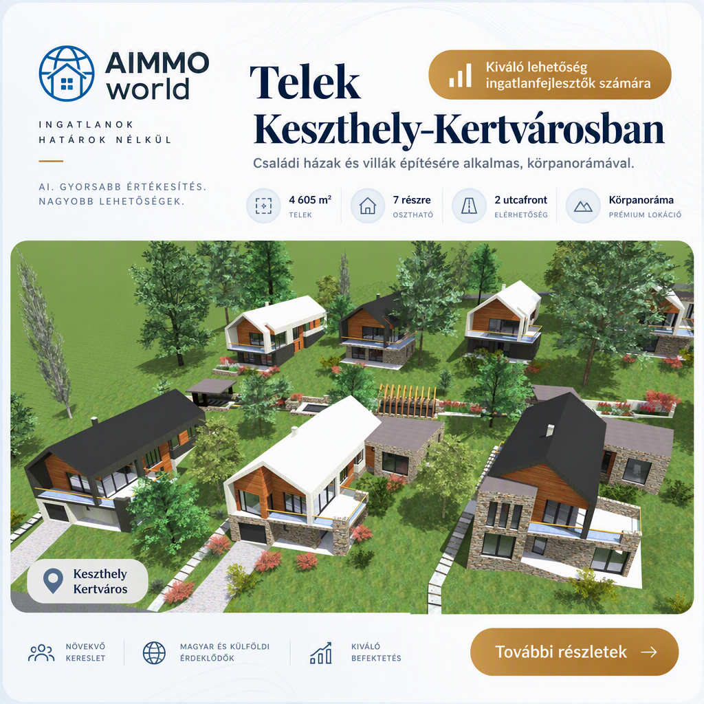 Telek Keszthely-Kertvárosban