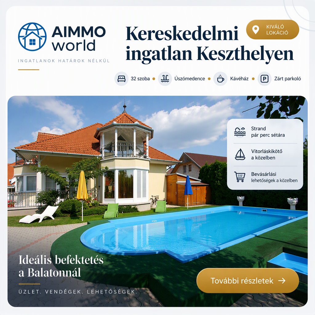 Kereskedelmi ingatlan Keszthelyen