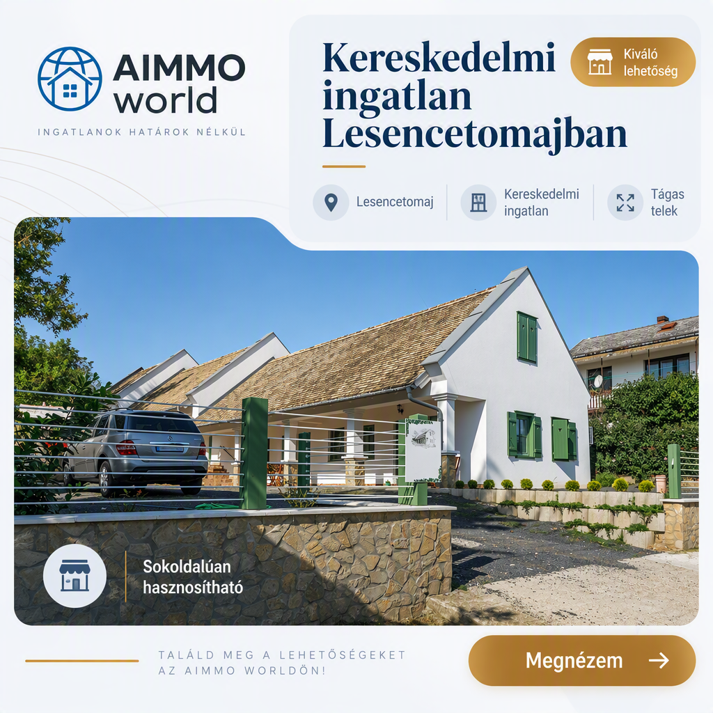 Kereskedelmi ingatlan Lesencetomajban