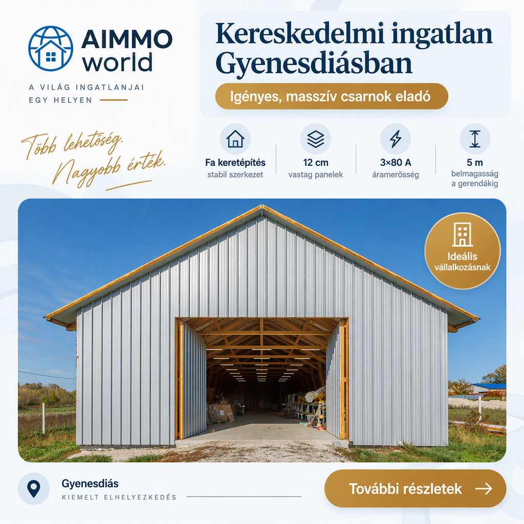 Kereskedelmi ingatlan Gyenesdiásban