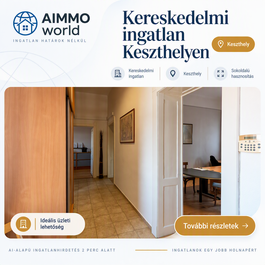Kereskedelmi ingatlan Keszthelyen