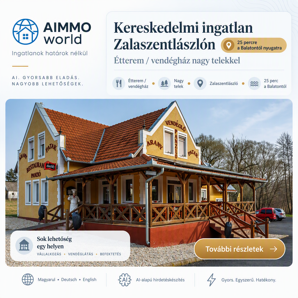 Kereskedelmi ingatlan Zalaszentlászlón