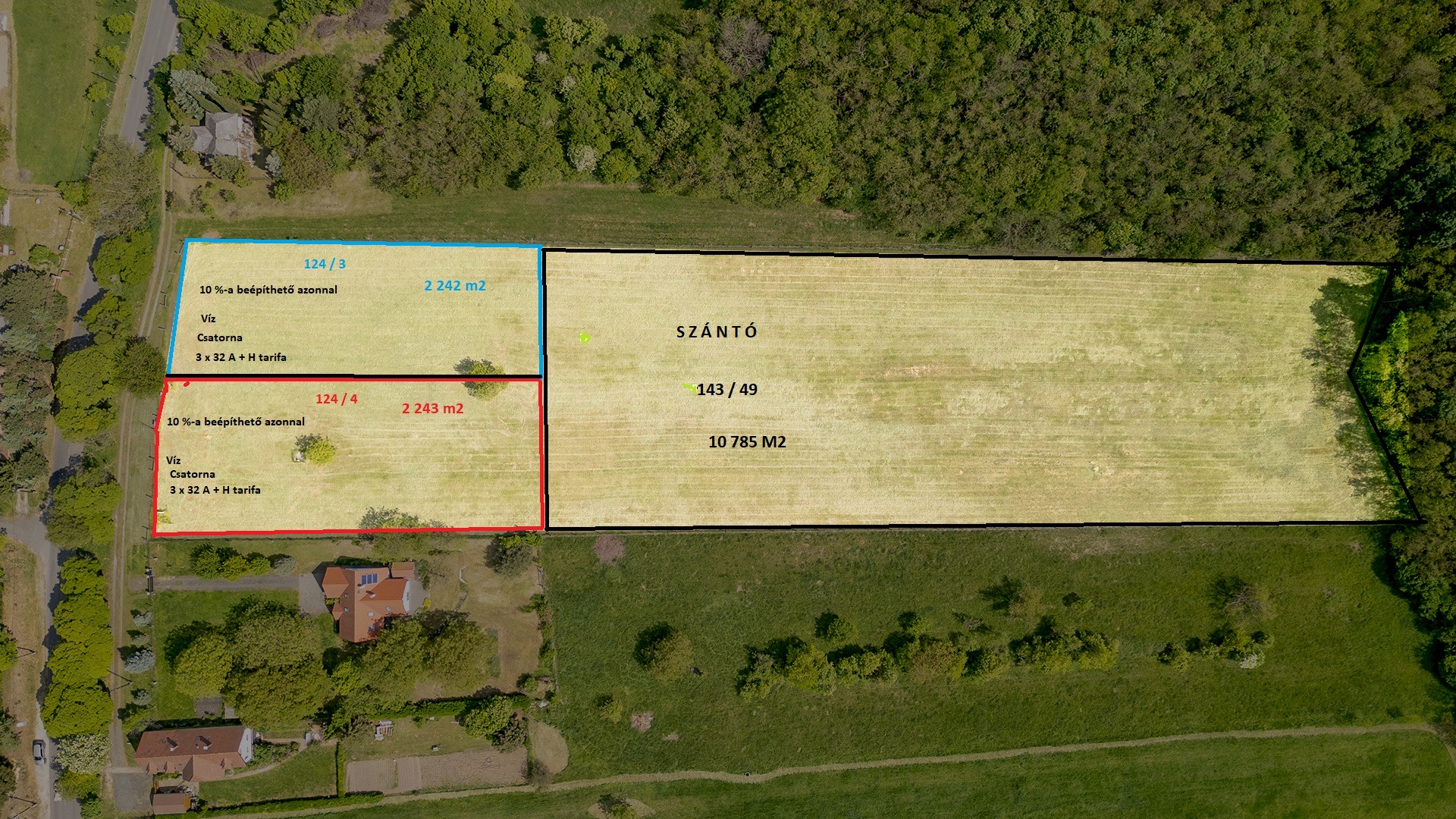 2200 m²-es, körpanorámás telek eladó Szigligeten