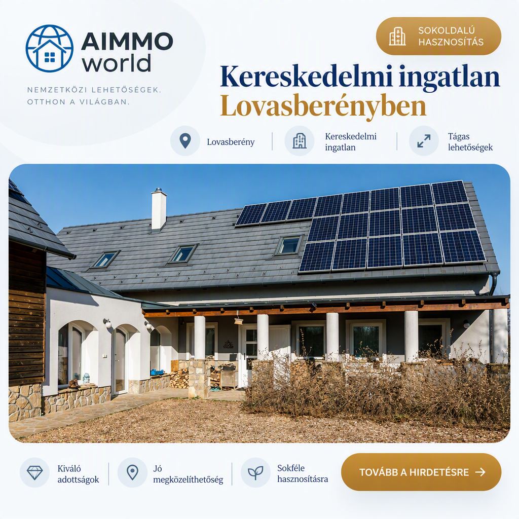 Kereskedelmi ingatlan Lovasberényben